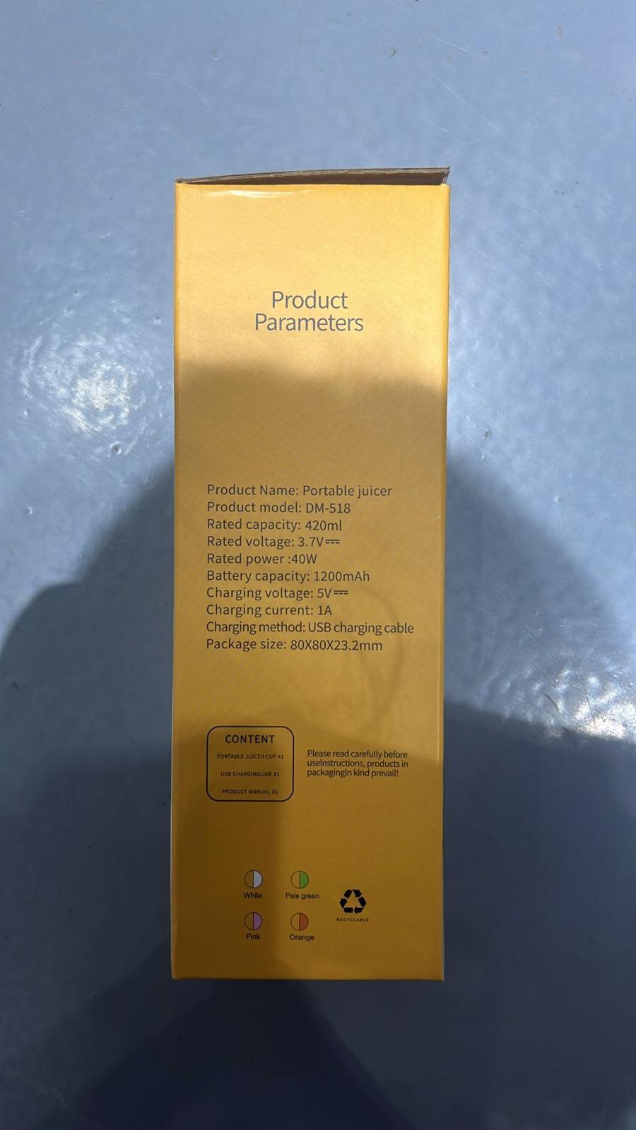 Batidora zumos portátil v.2