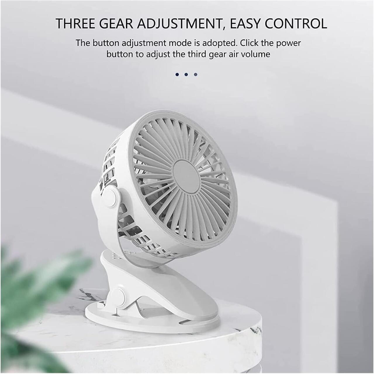 Mini Ventilador de Clip Silencioso para Interiores y Exteriores