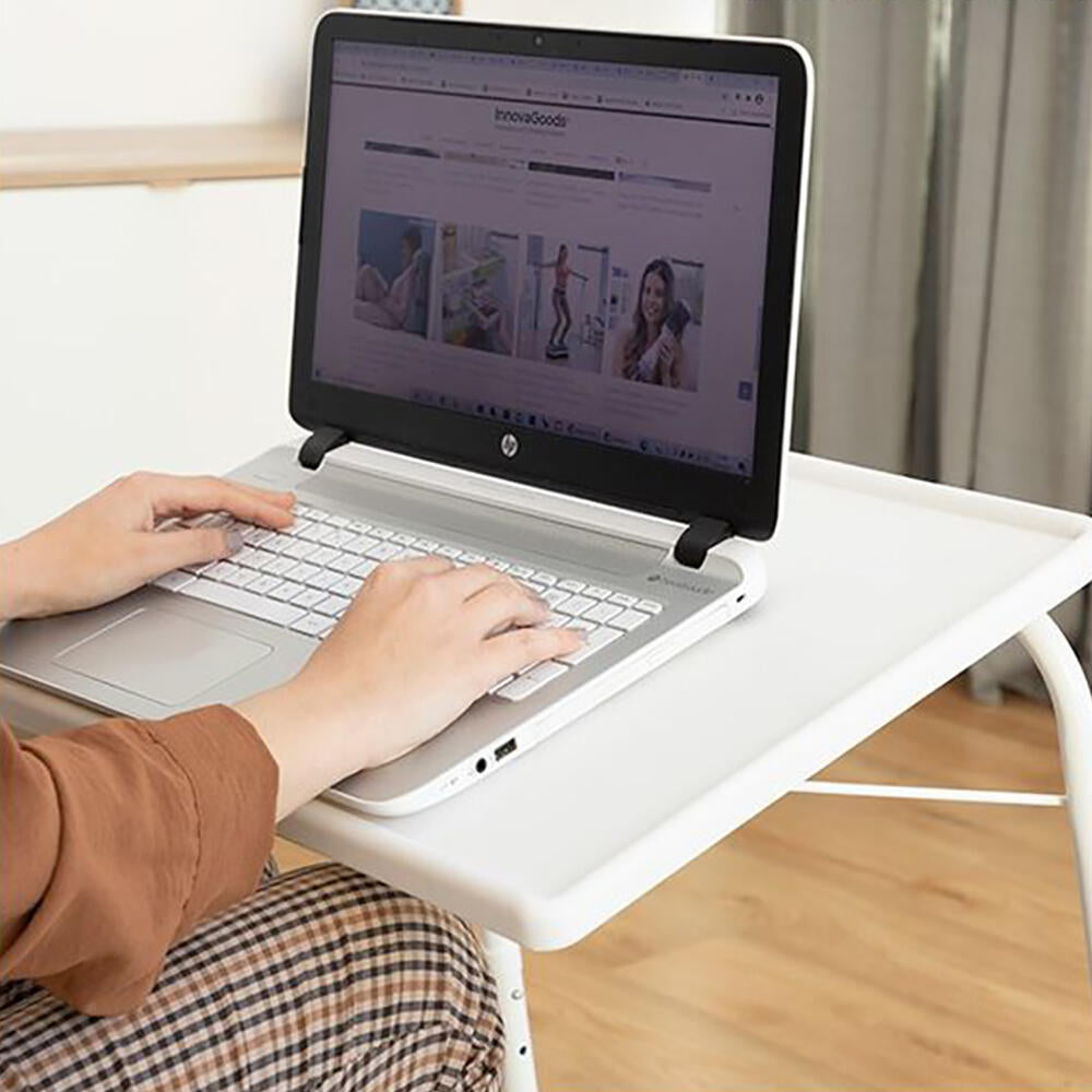 Mesa Auxiliar Plegable 10 Kg 6 Alturas 3 Posiciones De Bandeja