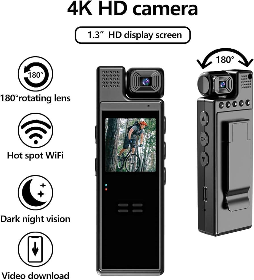 Mini Cámara Corporal – Graba Todo con Discreción y Seguridad en Cualquier Momento