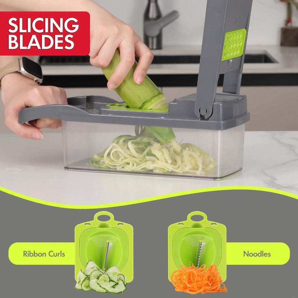 Picador de verduras, cortador profesional de mandolina 14 en 1