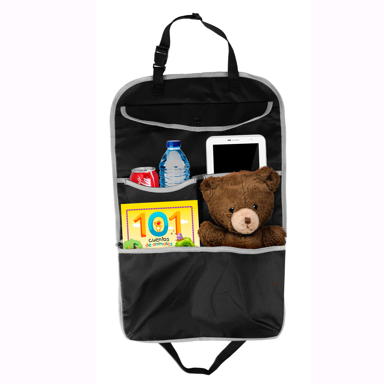 Pack Coche Organización De Asiento & Aspirador De Coche Con Luz LED