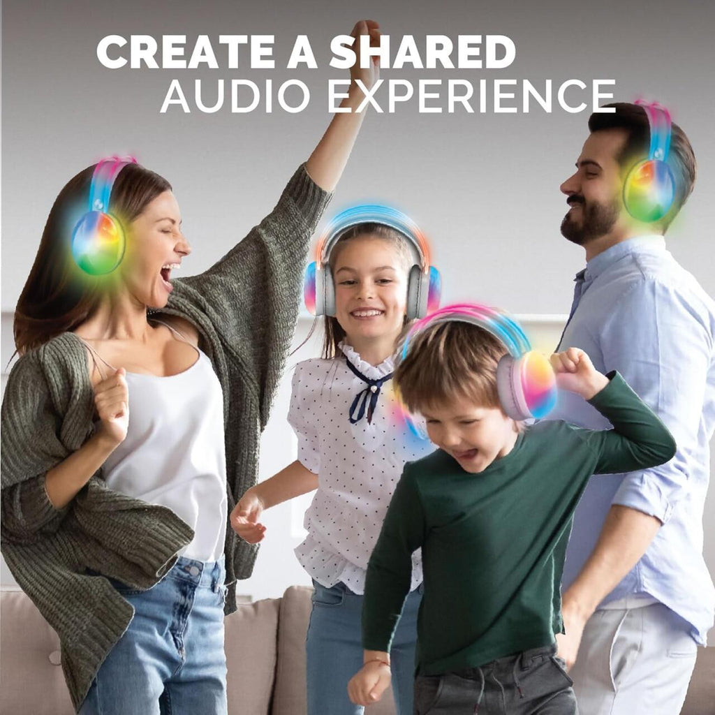 Brookstone Auriculares Inalámbricos con Luces LED Multicolor